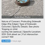 Sidewalk or Curb - Repair at 3231 24 A St SW