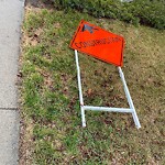 Sign on Street, Lane, Sidewalk - Repair or Replace at 2037 6 Av NW