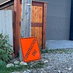 Debris on Backlane at 5819 21 St SW