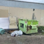 Debris on Backlane at 3411 17 Av SE