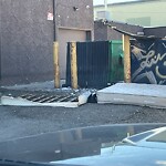 Debris on Backlane at 1725 42 St SE