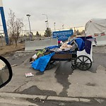 Debris on Street, Sidewalk, Boulevard at 1802 54 St SE