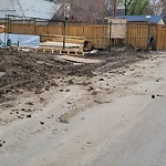 Debris on Backlane(OLD) at 2508 20 St SW