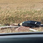 Debris on Street, Sidewalk, Boulevard at 9881 68 St NE