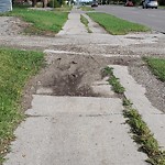 Debris on Street, Sidewalk, Boulevard at 5931 4 St NW