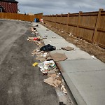 Debris on Street, Sidewalk, Boulevard at 340 Red Sky Wy NE