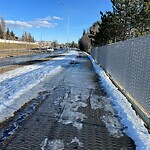 Snow On City-maintained Pathway or Sidewalk-WAM (OLD SR) at 8709 John Laurie Bv NW