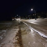 Snow On City-maintained Pathway or Sidewalk-WAM (OLD SR) at 1064 Panamount Bv NW