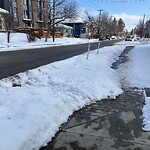 Snow On City-maintained Pathway or Sidewalk-WAM (OLD SR) at 1625 34 Av SW