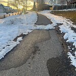 Snow On City-maintained Pathway or Sidewalk-WAM (OLD SR) at 151 Arbour Wood Cl NW