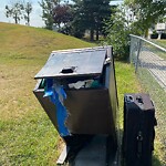 Debris on Street, Sidewalk, Boulevard at 1740 54 St SE