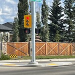 Sign on Street, Lane, Sidewalk - Repair or Replace at 7584 Old Banff Coach Rd SW