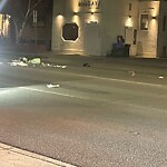 Debris on Street, Sidewalk, Boulevard at 201 4 St NE