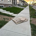 Debris on Street, Sidewalk, Boulevard at 145 Ambleton Dr NW