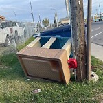 Debris on Backlane at 3419 17 Av SE