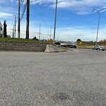 Debris on Street, Sidewalk, Boulevard at 2301 50 Av SE