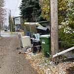 Debris on Backlane at 2506 16 A St NW