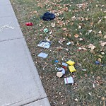 Debris on Street, Sidewalk, Boulevard at 1111 10 St NW