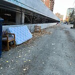 Debris on Backlane at 1015 14 Av SW