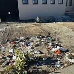 Debris on Street, Sidewalk, Boulevard at 2703 5 Av NW