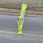 Sign on Street, Lane, Sidewalk - Repair or Replace at 1026 72 Av NW