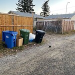 Debris on Backlane at 5227 5 Av SE