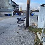 Debris on Backlane at 1607 11 Av SW