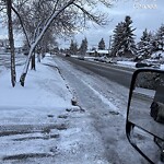 Snow On City Road at 1515 44 St SE