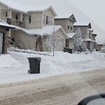 Snow On City Road at Royal Birkdale Dr NW Northwest Calgary Calgary