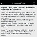 Sign on Street, Lane, Sidewalk - Request for New at 870 Citadel Dr NW