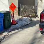 Debris on Backlane at 623 21 Av NE